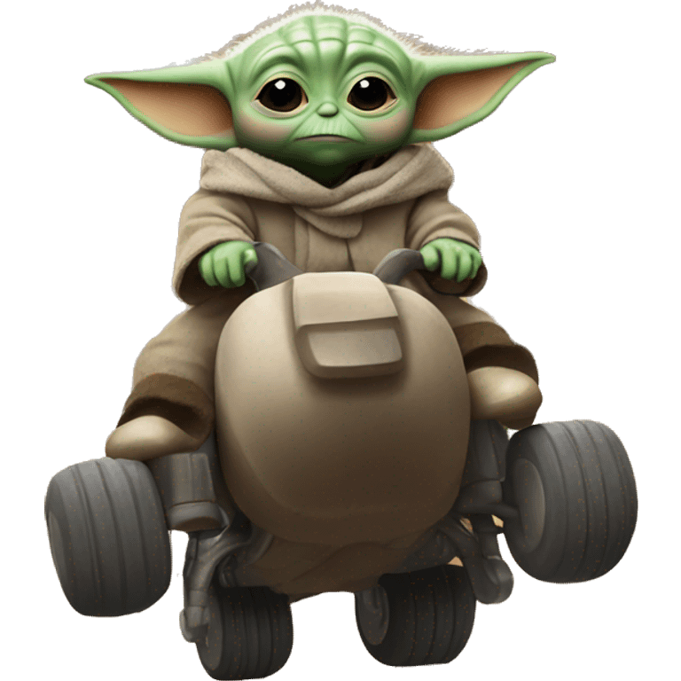 baby yoda riding big foot emoji