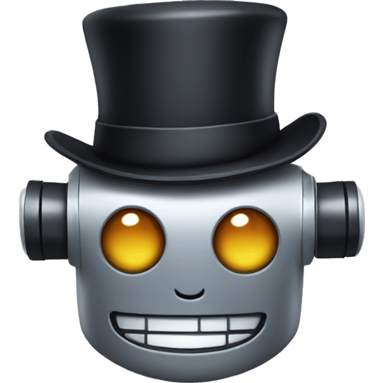 robot with top hat emoji