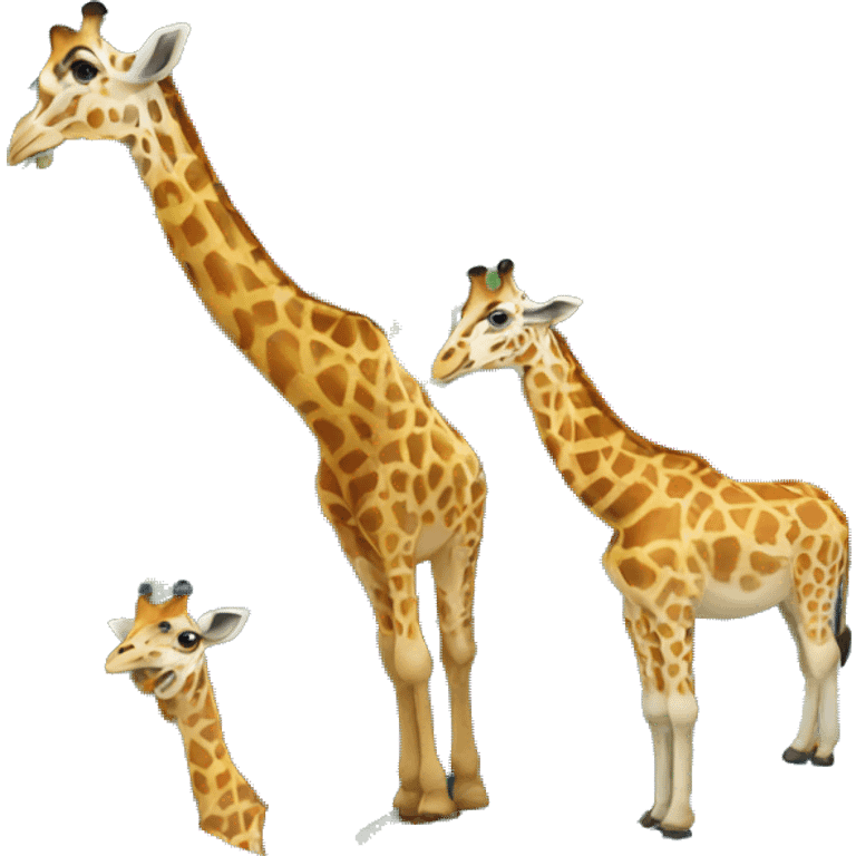 earth with just giraffes emoji