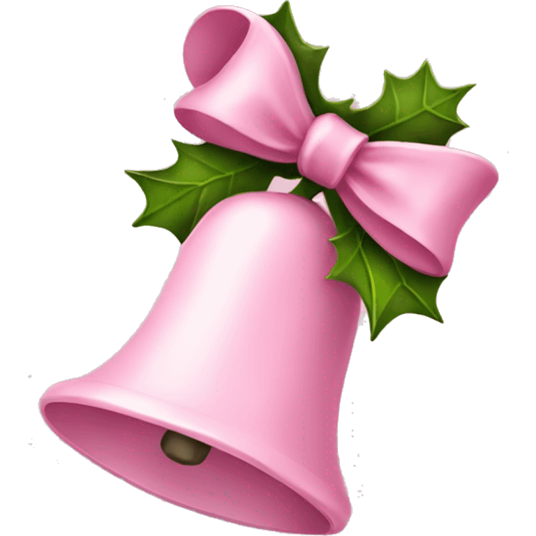 Light pink Christmas bells emoji