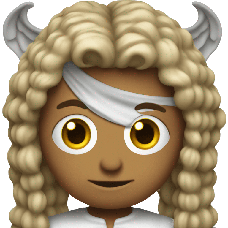 Mitad diablo mitad ángel  emoji