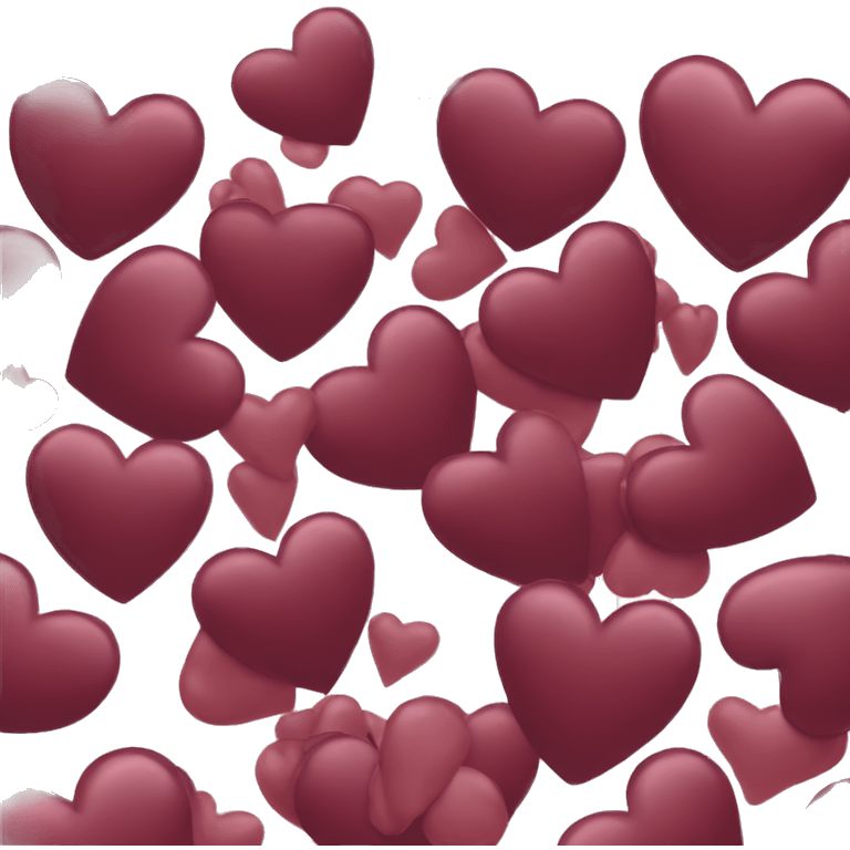 wine-colored heart emoji