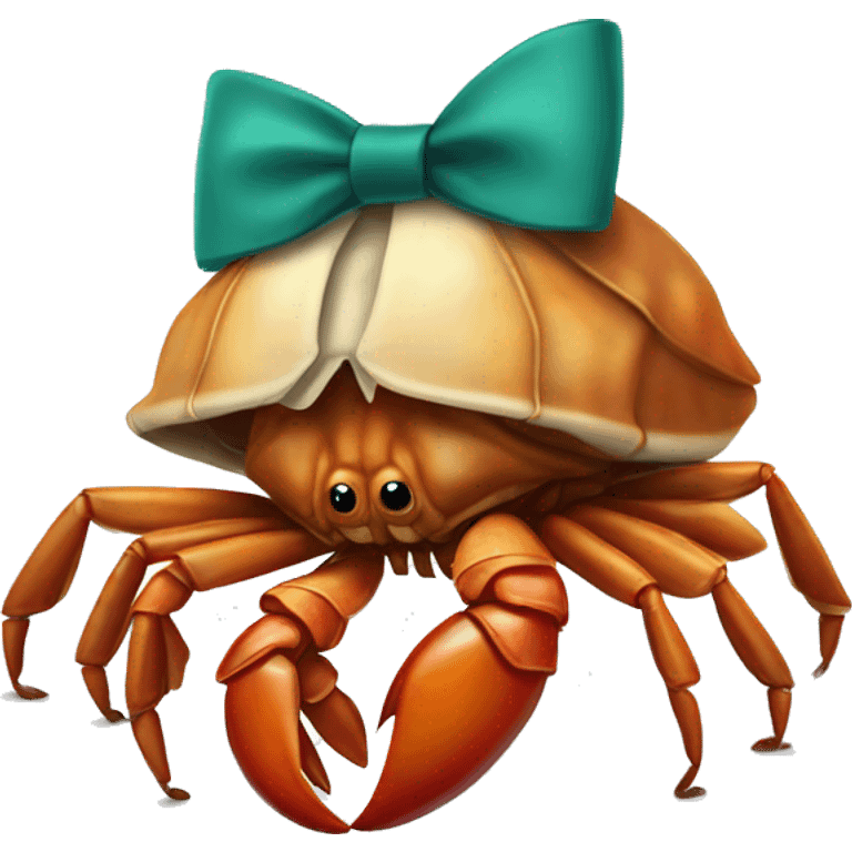 Hermit crab wearing a bow tie  emoji