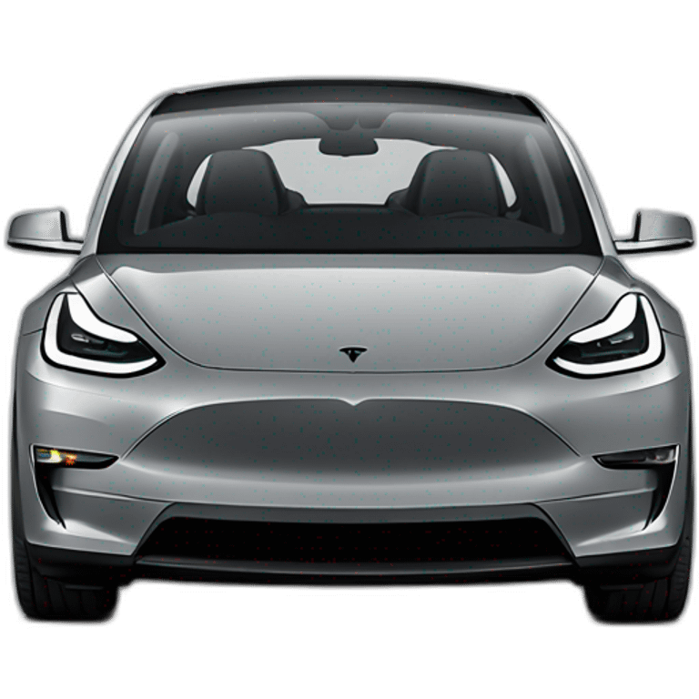 Tesla model y grey emoji