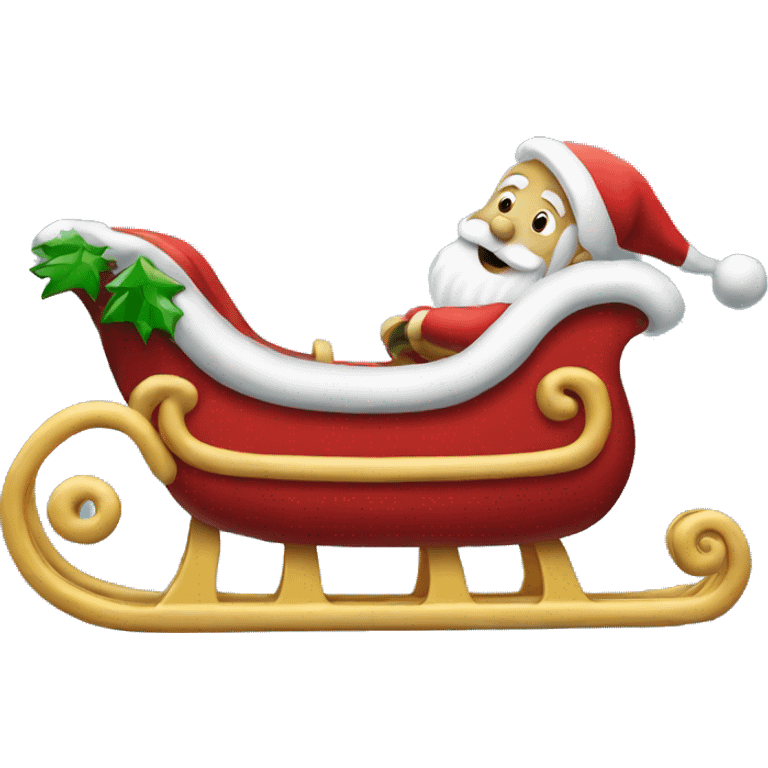 Santa Claus Sled emoji