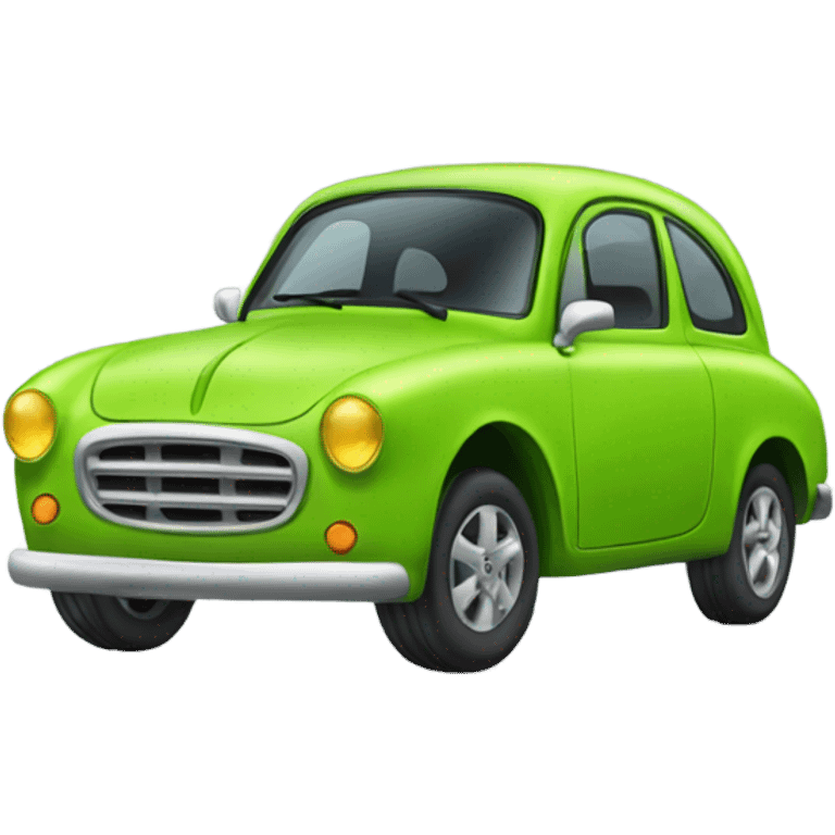 Lime green deepal car emoji