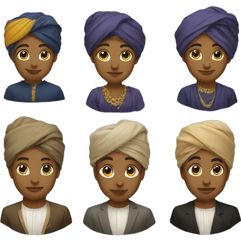 ASIKH PRSONALITY IN FORMAL CLOTH WITH TURBAN emoji