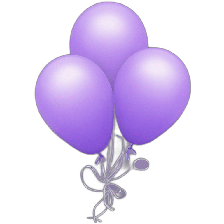 Lilac Baloons with lights emoji