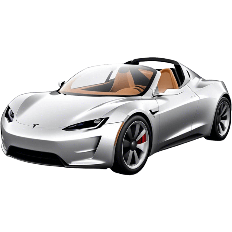 Tesla Roadster - Tesla (Model Year: 2020) (Iconic colour: Silver) emoji