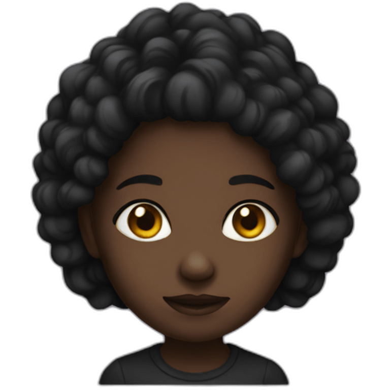 Dark girl emoji