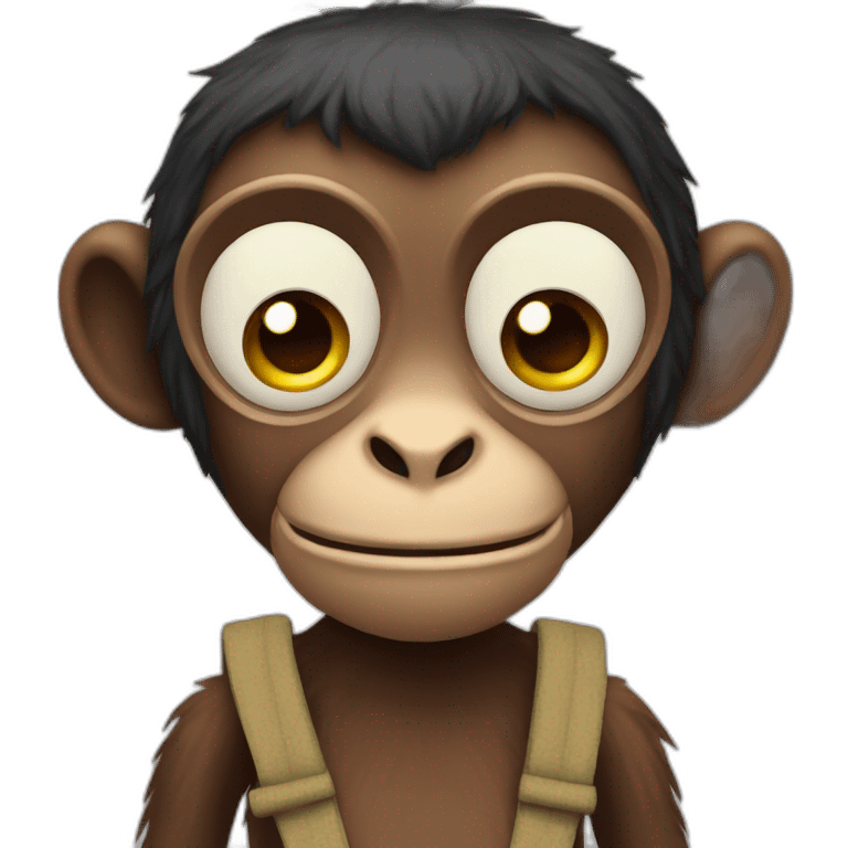 Awkward Look Monkey Puppet emoji