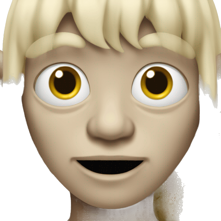 gollum with blonde wig emoji