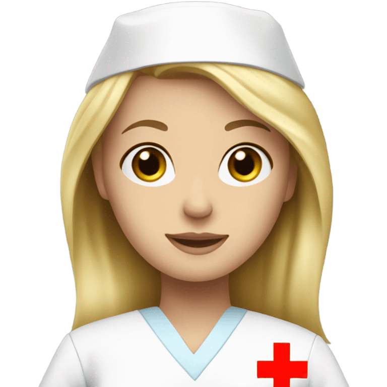 Blond Red Cross nurse  emoji