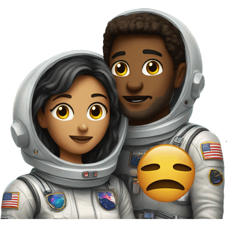 Couples in outer space emoji