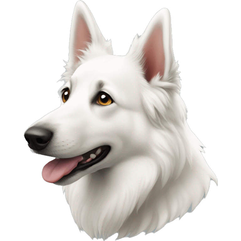 White swiss shepherd  emoji