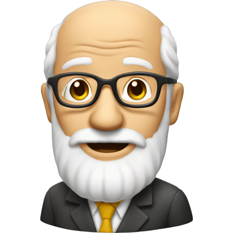 old man teacher wih beard andn glasses emoji