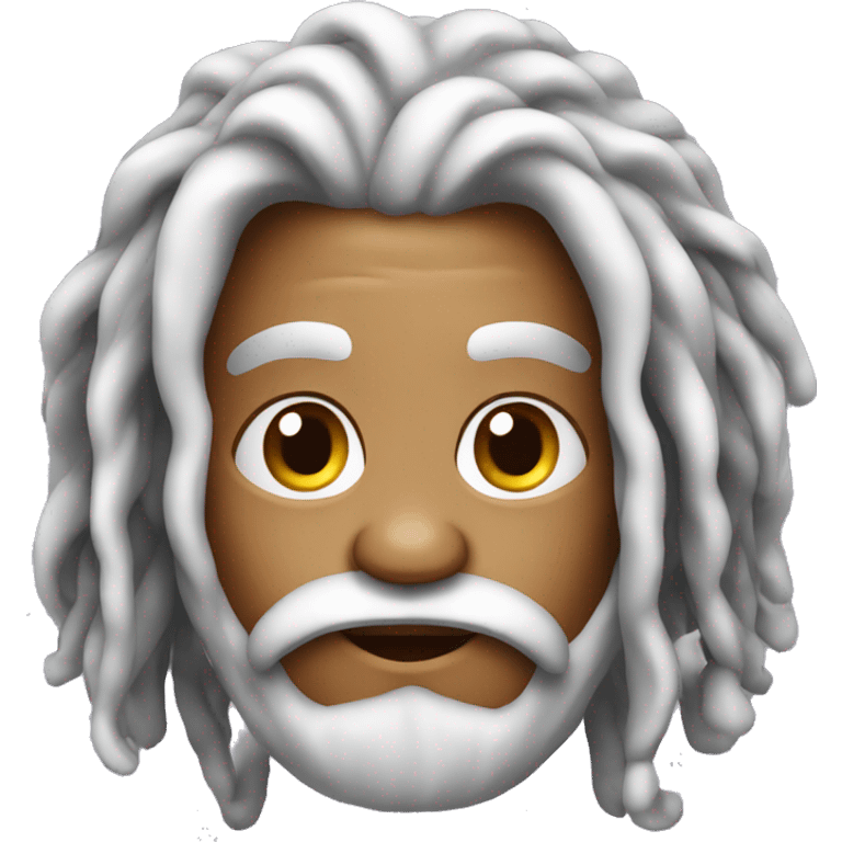 Santa Claus with dreadlocks emoji