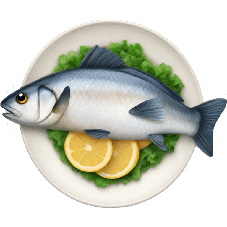 Fish dish emoji