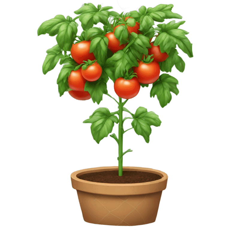 Tomato plant with trellis emoji