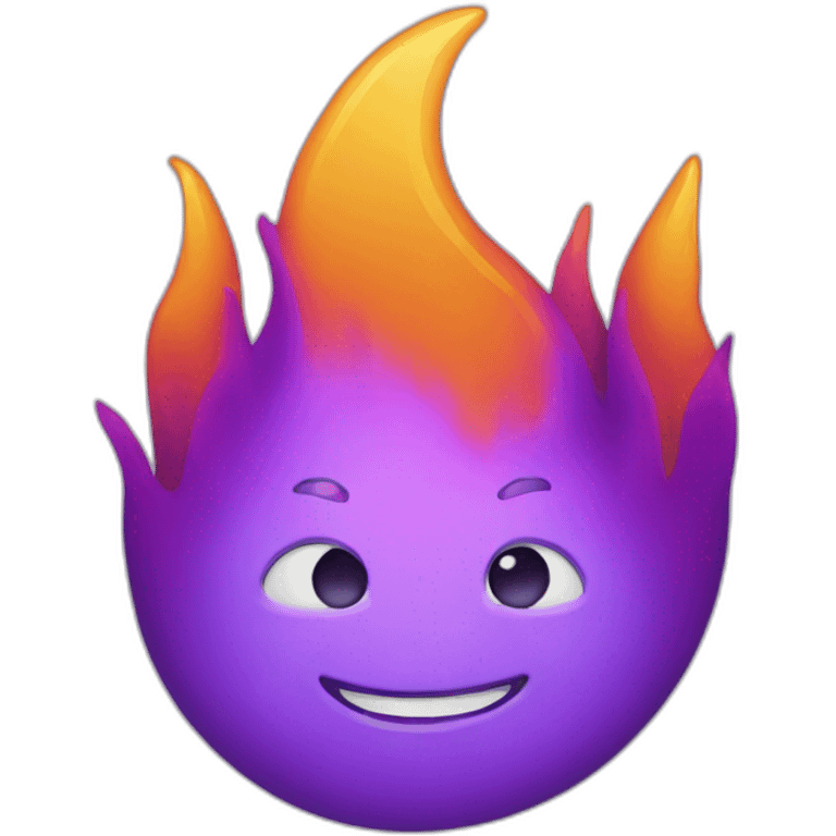 Purple flame emoji