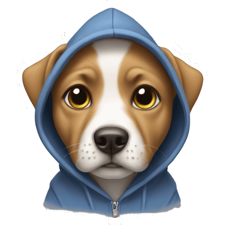 dog with hoodie emoji