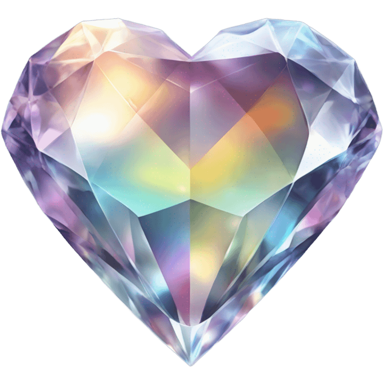 Crystal heart emoji