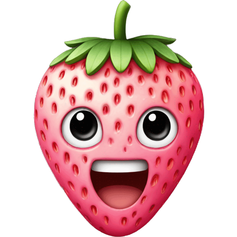 pink strawberry  emoji