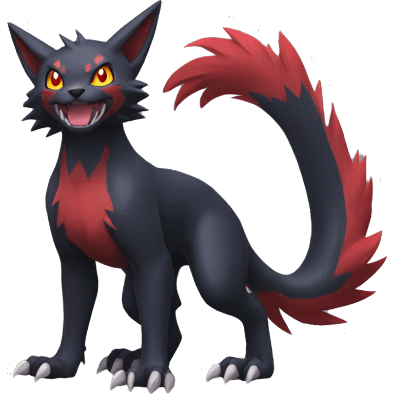 Nargacuga-Litten-Zoroark full body emoji