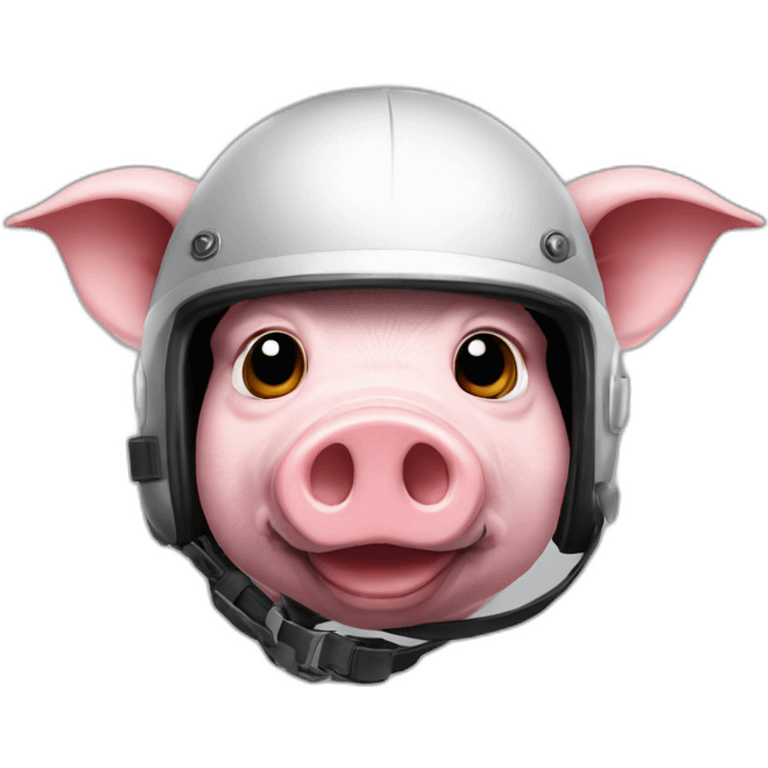 pig in the helmet with letter z on it emoji