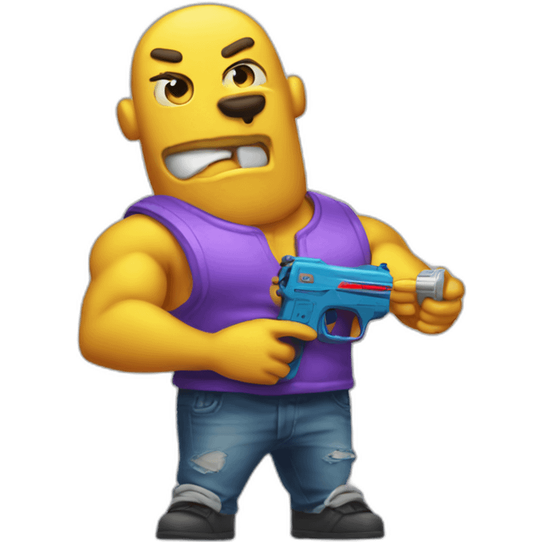 xl bully with watergun emoji