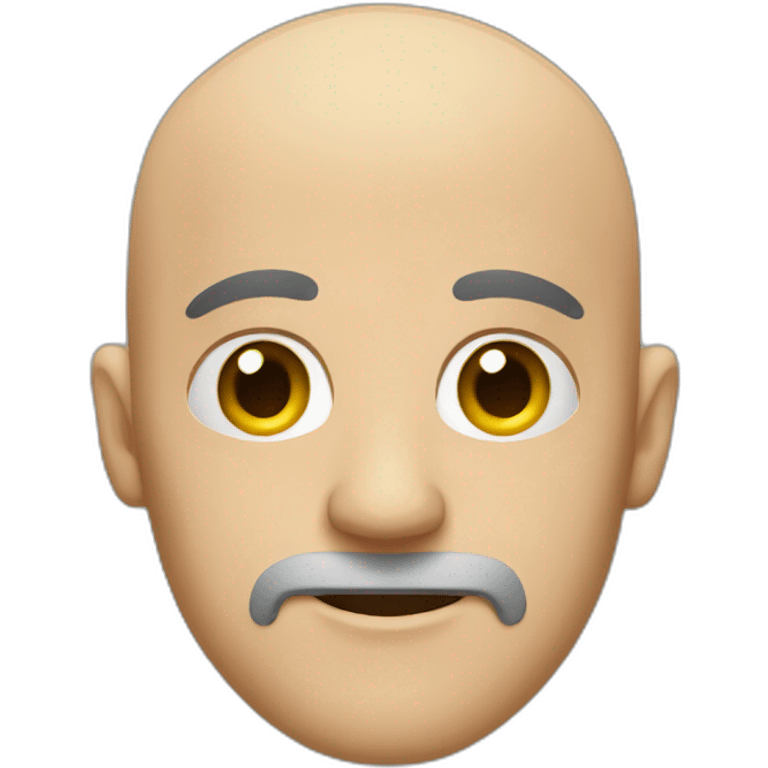 jealous bald man emoji