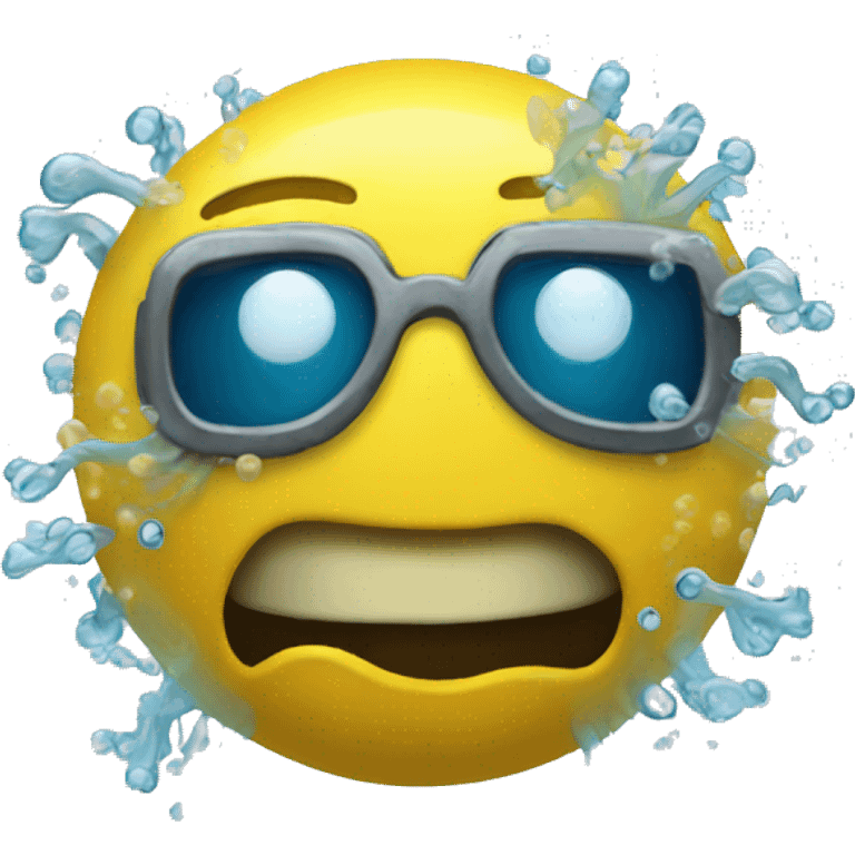 underwater yellow face emoji emoji