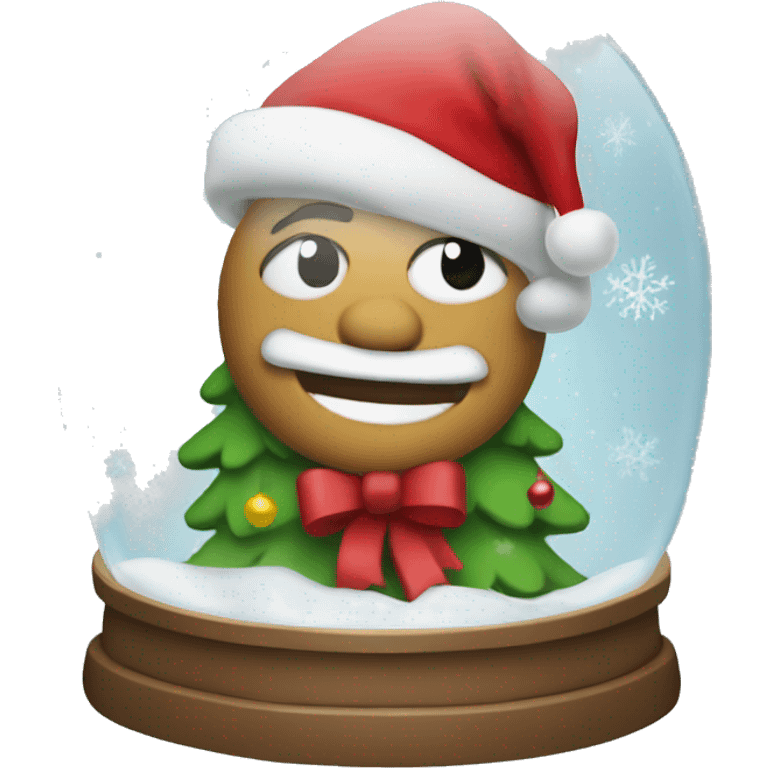 Christmas snowglobe emoji