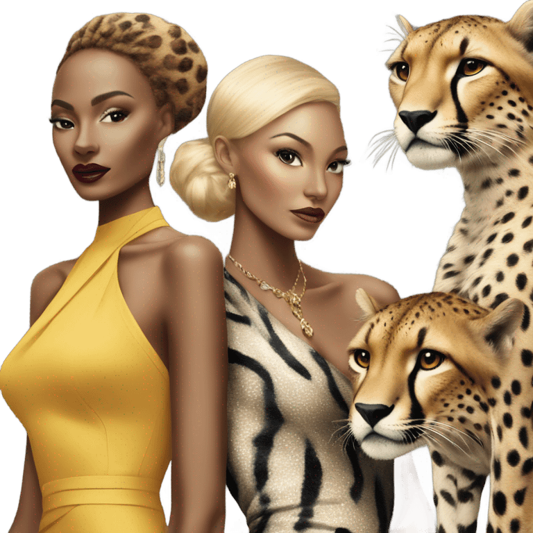 Vogue magazine and with cheetahs on the front emoji