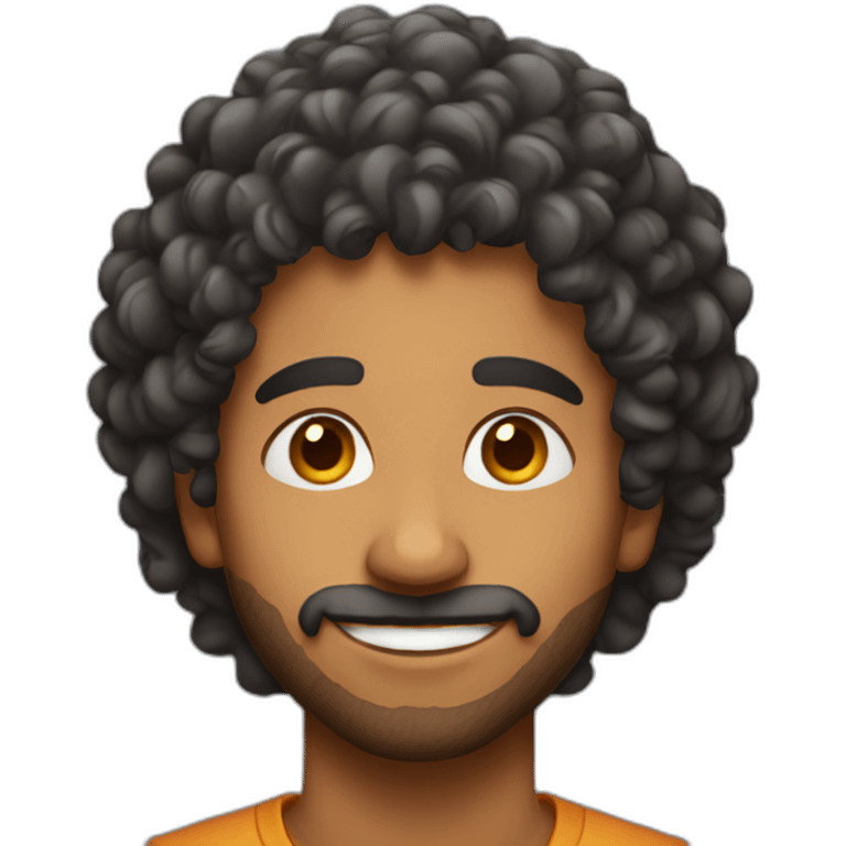 indian-guy-with-curly-hair emoji