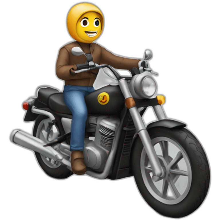 Personne sur une moto emoji