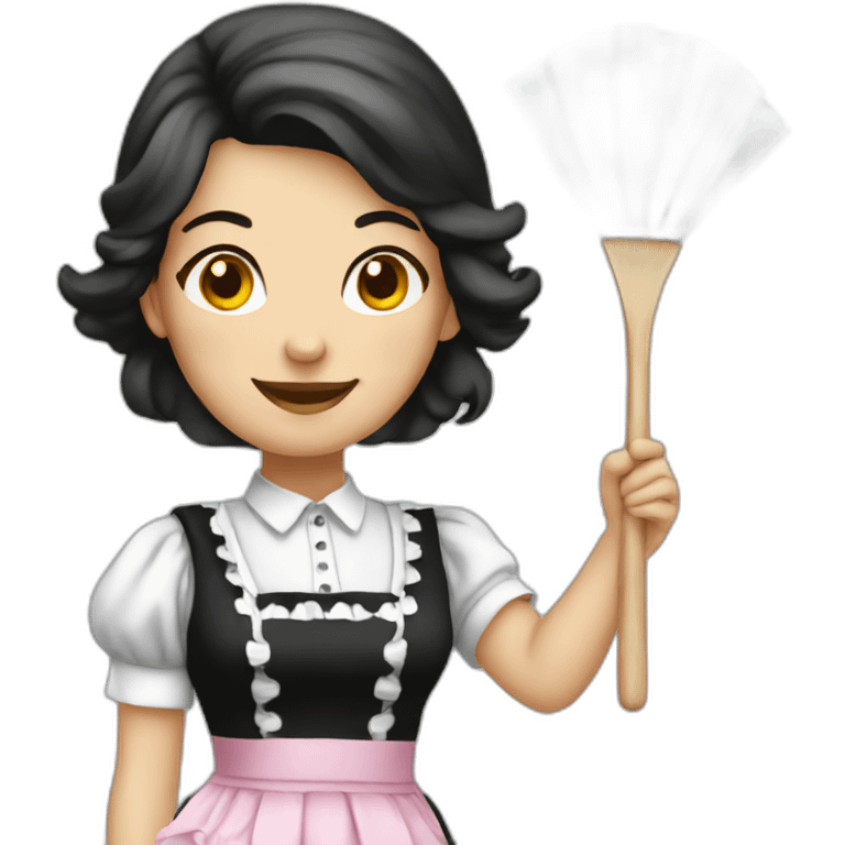 French maid emoji