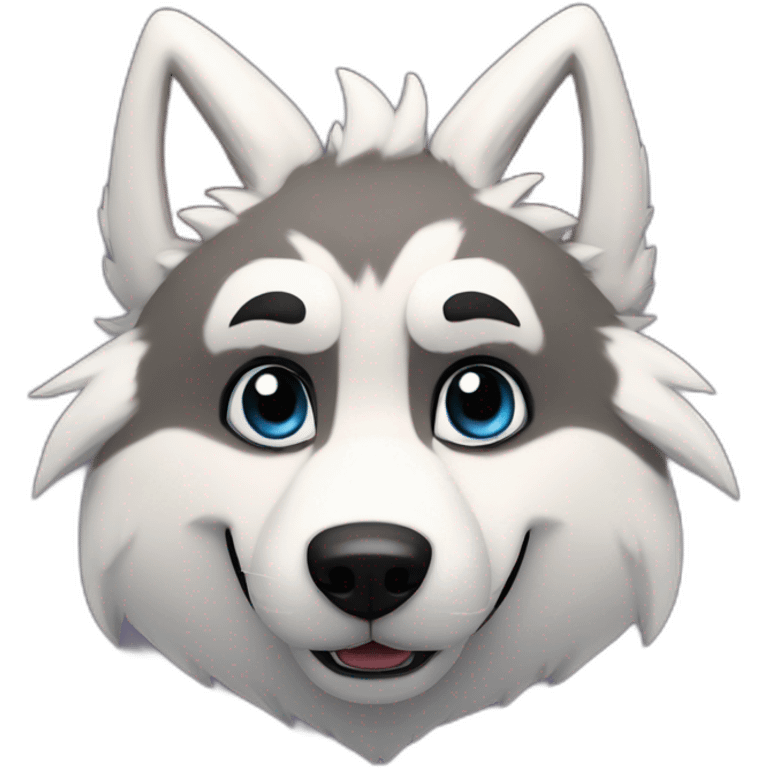 mario themed wolf husky fursuiter emoji