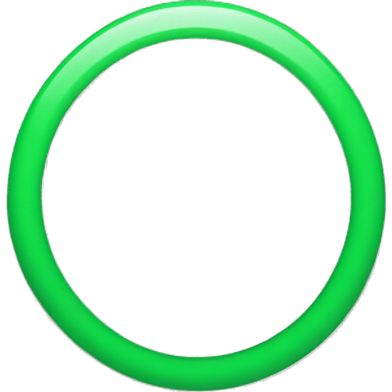 hollow green circle emoji