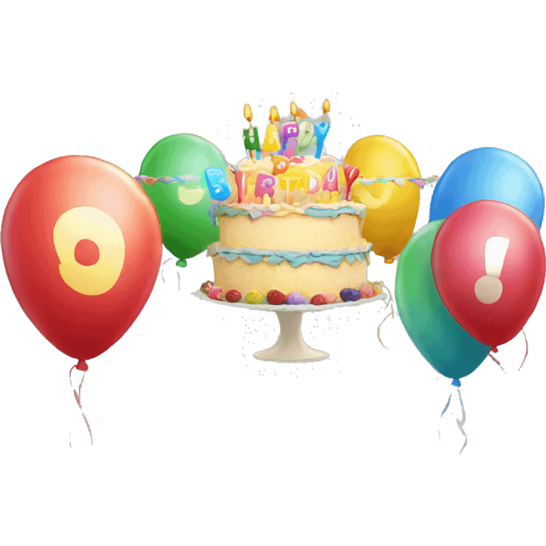 Happy Birthday banner emoji