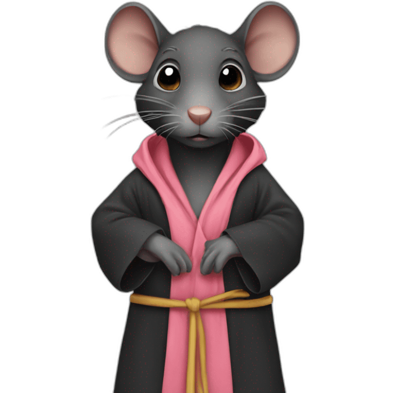 Black Rat In A Robe emoji