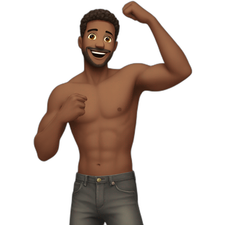 man-shirtless-dancing emoji