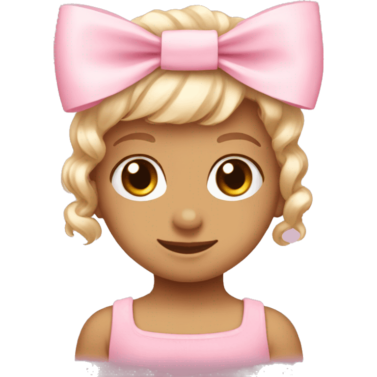 Baby pink bow emoji