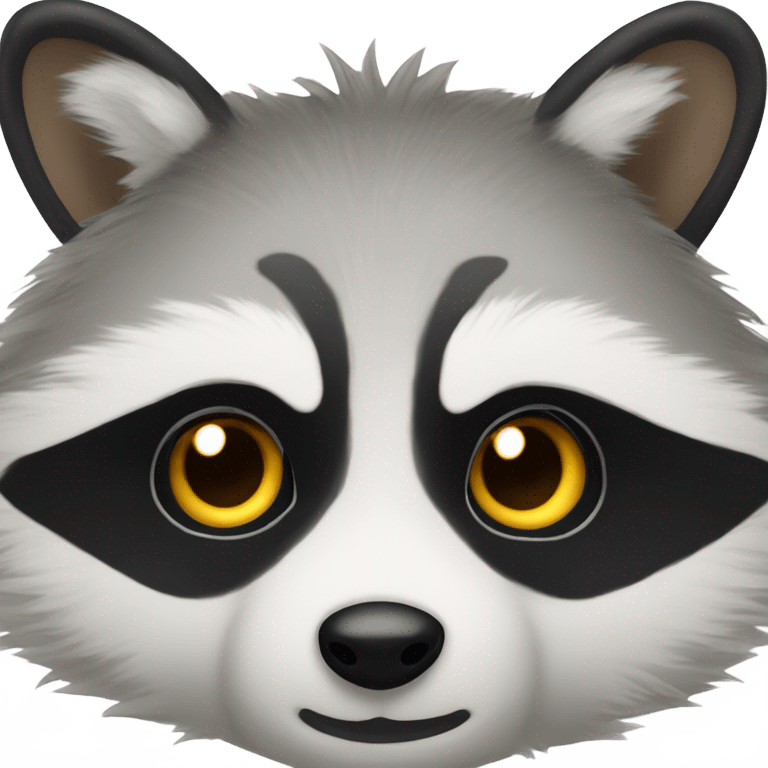 Raccoon face emoji