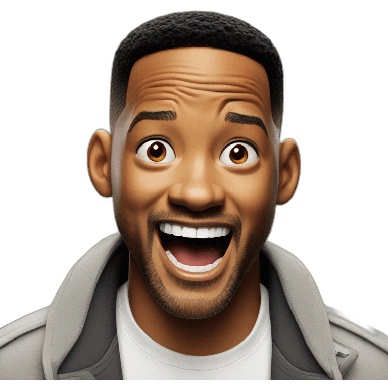 Happy shocked will smith emoji