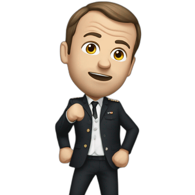 Macron who fight  emoji