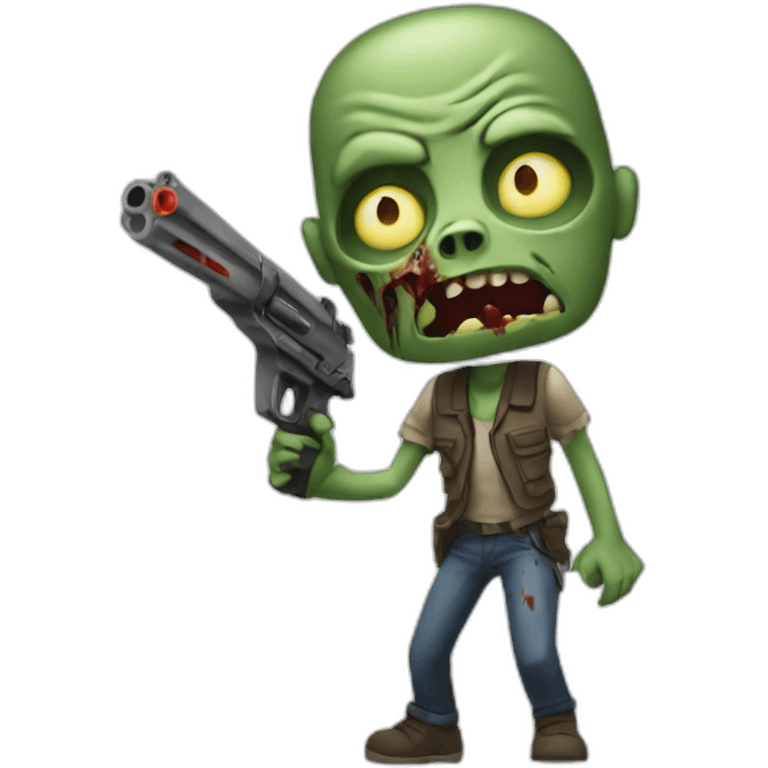 shotting zombie emoji