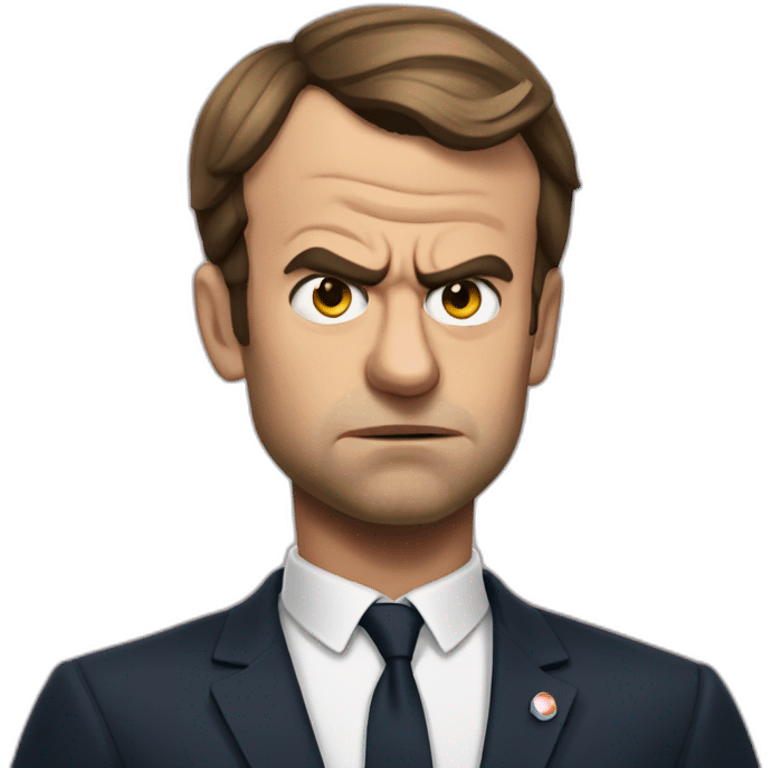 Macron angry emoji