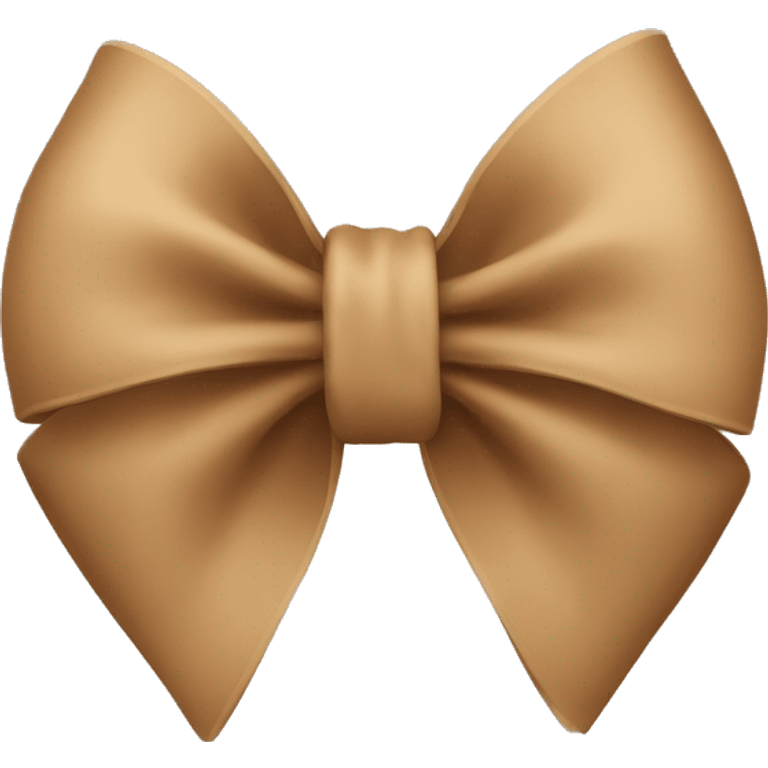 light brown bow emoji