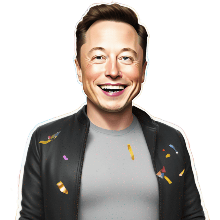 elon musk celebration  emoji